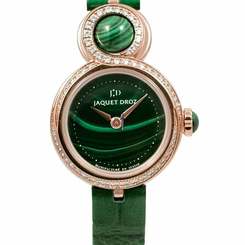 Jaquet-Droz Lady 8 J014603272 - LADY 8 Automatic Green Dial 18kt Rose Gold Ladies Watch </h1>