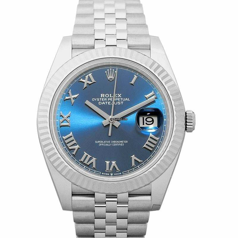  Rolex Datejust 41 126334-0026 - Datejust 41 Automatic Blue Dial Oystersteel and 18 ct White Gold Men's Watch </h1> 