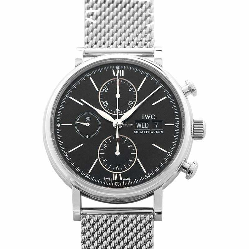  IWC Portofino Chronograph IW391030 - Portofino Chronograph Automatic Black Dial Men's Watch </h1> 