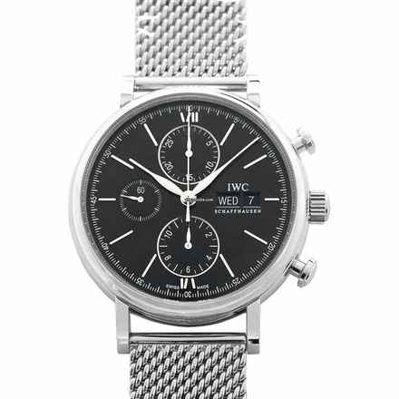 IWC Portofino Chronograph IW391030 - Portofino Chronograph Automatic Black Dial Men's Watch </h1> 