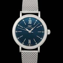 Thumbnail von IWC Portofino Automatic IW357404 - Portofino Automatic Blue Dial Stainless Steel Ladies Watch </h1>