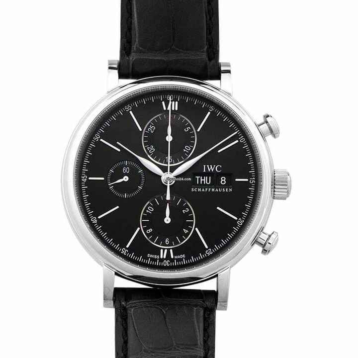  IWC Portofino Chronograph IW391029 - Portofino Chronograph Automatic Black Dial Men's Watch </h1> 