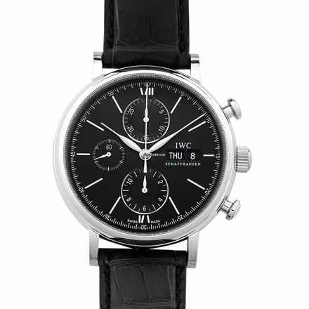  IWC Portofino Chronograph IW391029 - Portofino Chronograph Automatic Black Dial Men's Watch </h1> 