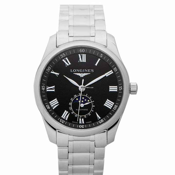  Longines Master Collection L29094516 - Master Collection Moonphase Automatic Black Dial Men's Watch </h1> 