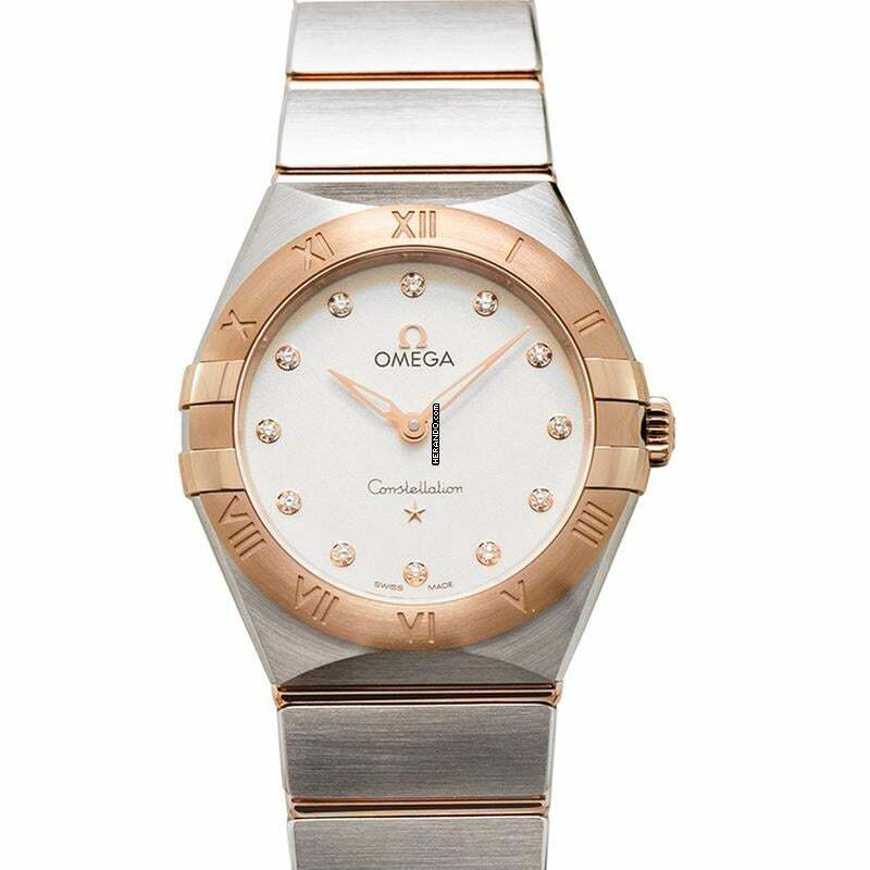 Omega Constellation 131.20.28.60.52.001 - Constellation Manhattan Quartz 28 mm Quartz Silver Dial Sedna Gold </h1>