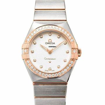  Omega Constellation Quartz 131.25.28.60.52.001 - Constellation Manhattan Quartz 28 mm Quartz Silver Dial Sedna Gold </h1> 
