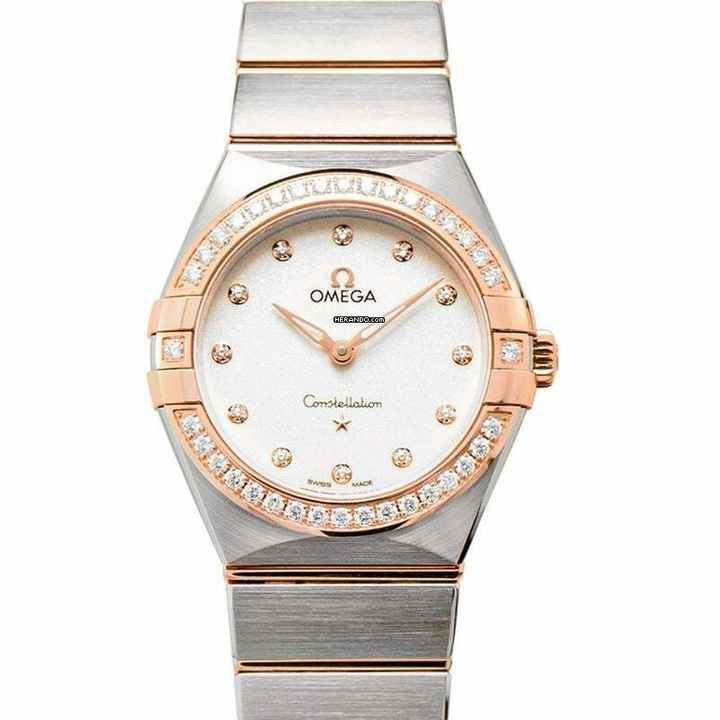  Omega Constellation Quartz 131.25.28.60.52.001 - Constellation Manhattan Quartz 28 mm Quartz Silver Dial Sedna Gold </h1> 
