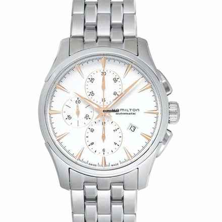  Hamilton Jazzmaster Auto Chrono H32586111 - Jazzmaster Chronograph Automatic Silver Dial Stainless Steel Men's Watch </h1> 