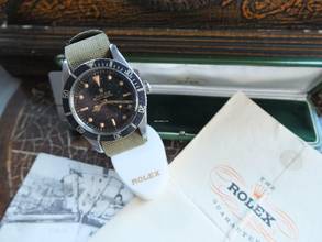 Thumbnail von Rolex Submariner (No Date) 6536-1 Red Depth 1955 mit Papiere </h1>