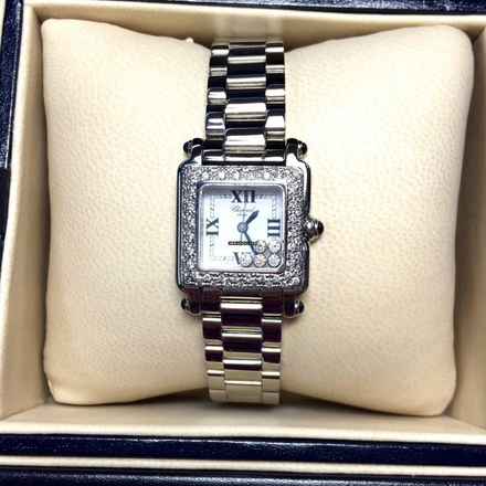  Chopard Happy Sport Steel 5 Floating DIAMONDS Watch </h1> 