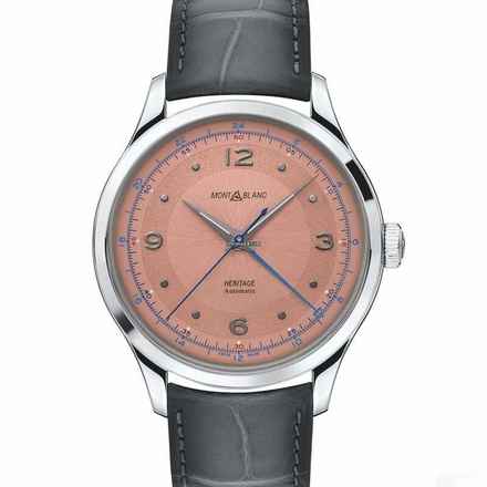  Montblanc MB119950 - Heritage GMT Automatic Salmon-coloured Dial Men's Watch </h1> 