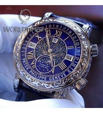 Patek Philippe [2017 NEW] Grand Complications Sky Moon Tourbillon 6002G Blue Dial Watch