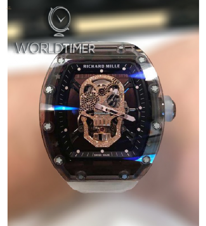 Richard Mille [NEW] RM 52-01 Sapphire Diamond Skull Tourbillon