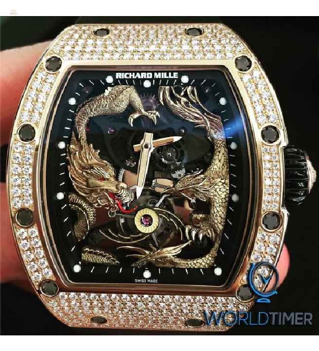 Richard Mille [USED][LIMITED] RM 57-01 Phoenix and Dragon - Jackie Chan Rose Gold Diamond Watch - SOLD!!