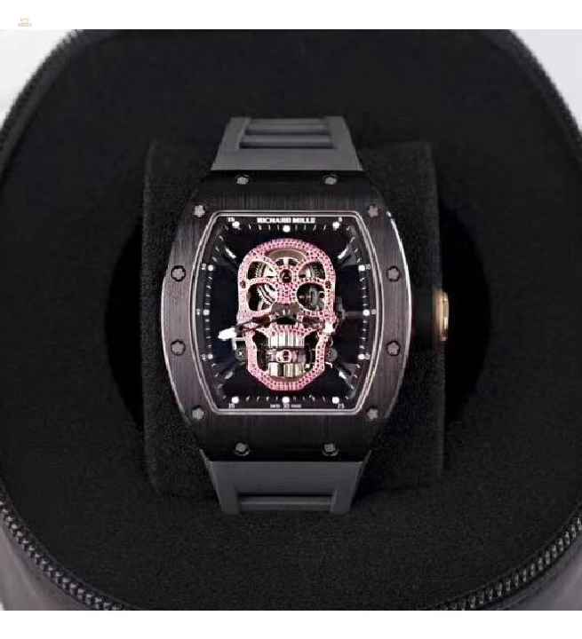 Richard Mille [2016 USED][UNIQUE] RM 52-01 Red Diamond Skull Tourbillon
