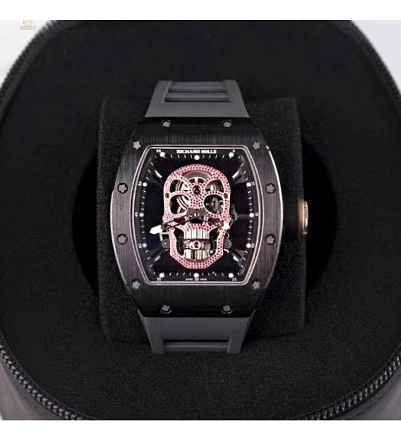 Richard Mille [2016 USED][UNIQUE] RM 52-01 Red Diamond Skull Tourbillon