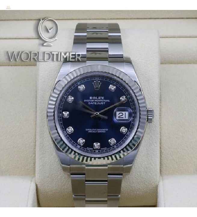 Rolex [NEW] 126334G Blue Jubilee 41mm Mens Watch (Retail:HK$85,800)