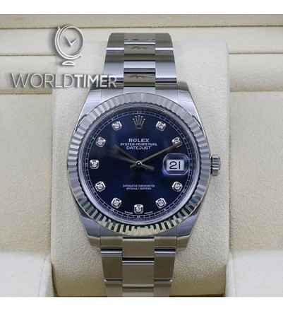 Rolex [NEW] 126334G Blue Jubilee 41mm Mens Watch (Retail:HK$85,800)
