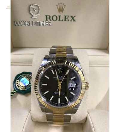Rolex [NEW] Datejust 41mm 126333 Black index Oyster Mens