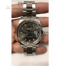 Thumbnail von Rolex [NEW] Datejust 41mm 126334G Dark Rhodium Diamond Dial Fluted Bezel Oyster