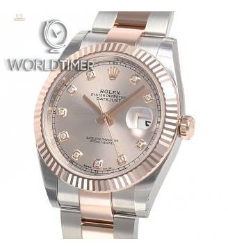 Rolex [NEW] DATEJUST 41mm 126331G Mens Oyster Pink Diamond Dial Watch