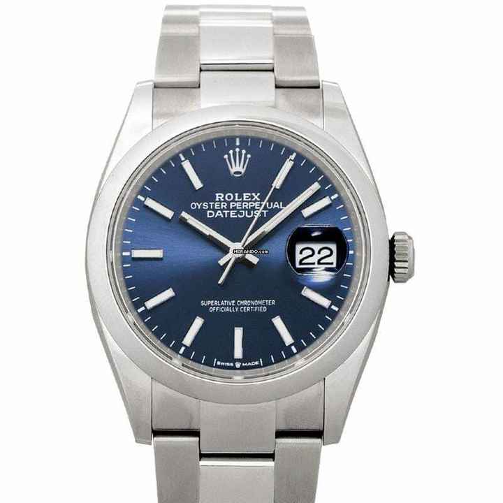  Rolex Datejust 36 126200-0006 - Datejust 36 Automatic Blue Dial Oystersteel Men's Watch </h1> 