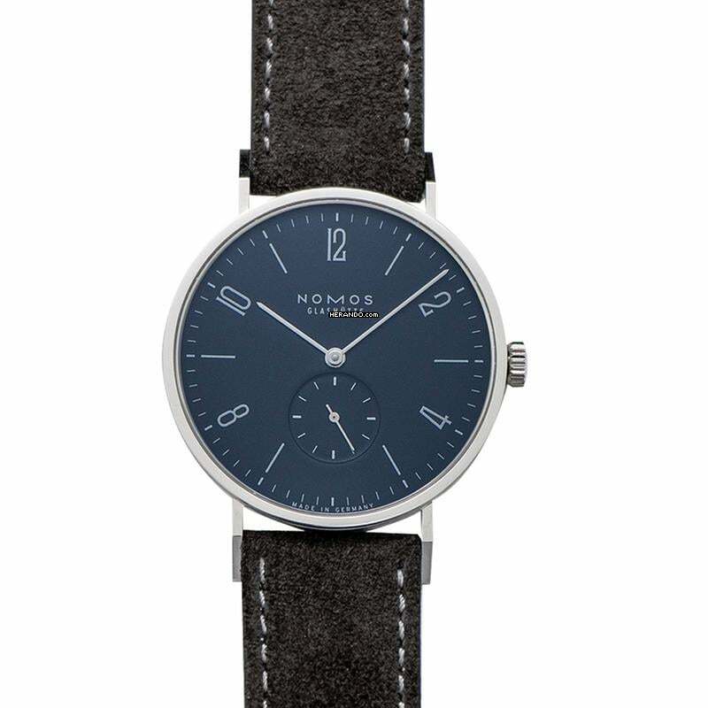  NOMOS Tangente 38 167 - Tangente 38 Midnight Blue Manual-winding Blue Dial 37.5mm Men's Watch </h1> 