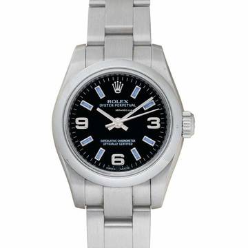  Rolex Oyster Perpetual 26 176200 - Lady Oyster Perpetual Black/Steel Ø26 mm </h1> 
