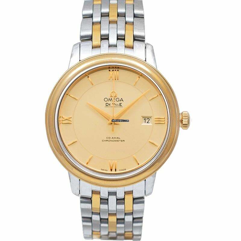  Omega De Ville Prestige 424.20.37.20.08.001 - De Ville Prestige Co-Axial 36.8 mm Automatic Yellow Dial Yellow Gold </h1> 