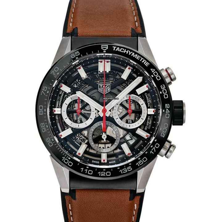  TAG Heuer Carrera CBG2A10.FT6169 - Carrera Calibre Heuer 02 Automatic Skeleton Dial Men's Watch </h1> 
