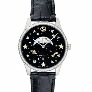  Gucci G-Timeless YA1264103 - G-Timeless Quartz Black Dial Steel Unisex Watch </h1> 