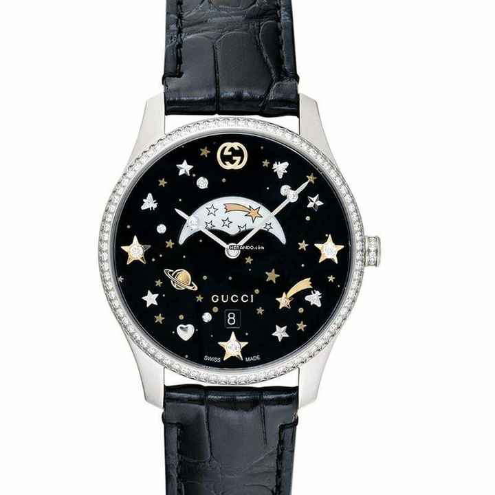  Gucci G-Timeless YA1264103 - G-Timeless Quartz Black Dial Steel Unisex Watch </h1> 