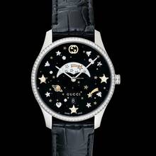 Thumbnail von Gucci G-Timeless YA1264103 - G-Timeless Quartz Black Dial Steel Unisex Watch </h1>