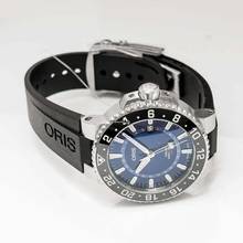 Thumbnail von Oris Aquis GMT Date 01 798 7754 4135-07 4 24 64EB - Aquis GMT Date Automatic Blue Dial Black Rubber Strap Men' </h1>