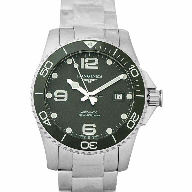  Longines HydroConquest L37814066 - HydroConquest Automatic Green Dial Men's Watch </h1> 