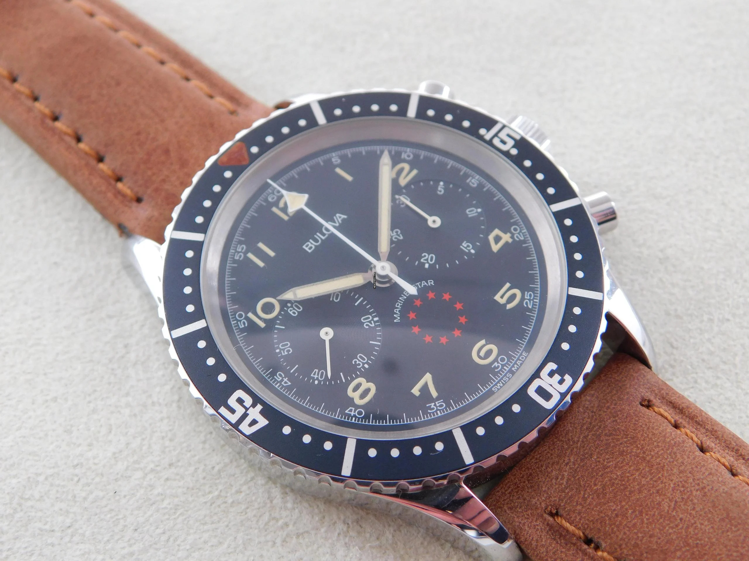 Bulova Marine Star Aviator 60 th NOS Caliber 7731 Handaufzug RAR </h1>