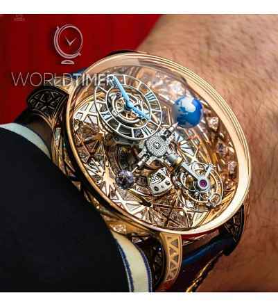 Jacob & Co. 捷克豹 [NEW][LIMITED 9 PIECE] Astronomia Meteorite Triangle Diamonds AT800.40.HD.HD.B (Retail:HK$13,840,300)