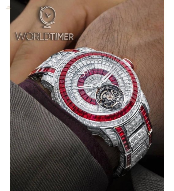 Jacob & Co. 捷克豹 [NEW] Caviar Tourbillon 44mm CV300.30.BD.DR.A.30BA (Retail:HK$13,200,000) .