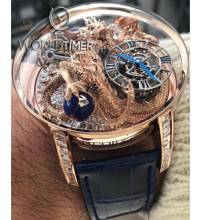 Thumbnail von Jacob & Co. 捷克豹 [NEW][UNIQUE] Astronomia Tourbillon Dragon Baguette Rose Gold (Retail:CHF 1’500’000)