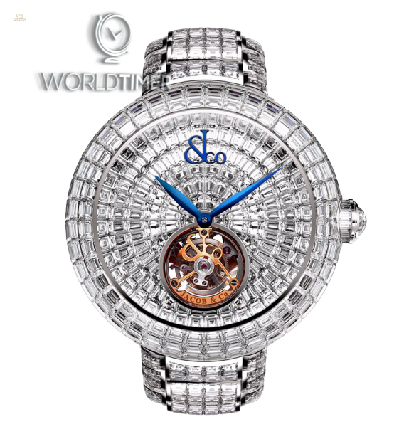 Jacob & Co. 捷克豹 [NEW][LIMITED 18 PIECE] Brilliant Flying Tourbillon Baguette Bracelet BT543.30.BD.BD.B30BA (Retail:HK$12,122,200)