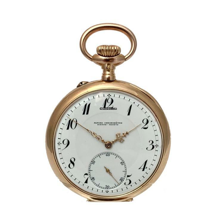  Alpina Taschenuhr Union Hologére SA Chronométre 585/000 Roségold </h1> 