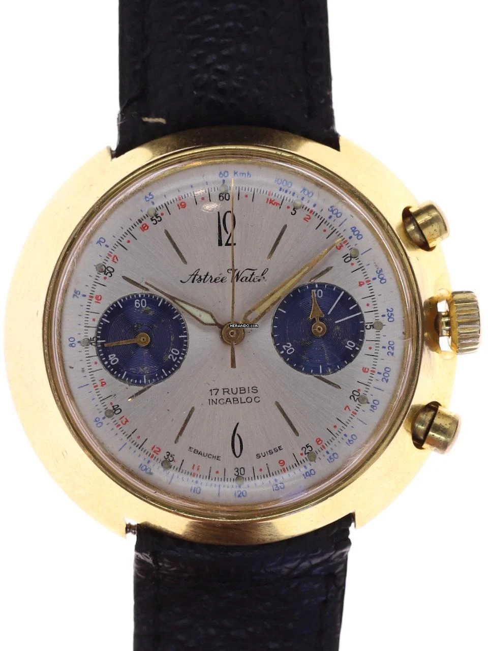  Astree Watch Gents Wristwatch Chronograph 17 Jewels Incabloc </h1> 