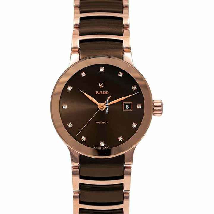  Rado Centrix R30183752 - Centrix Automatic Diamonds Brown Dial Ladies Watch </h1> 