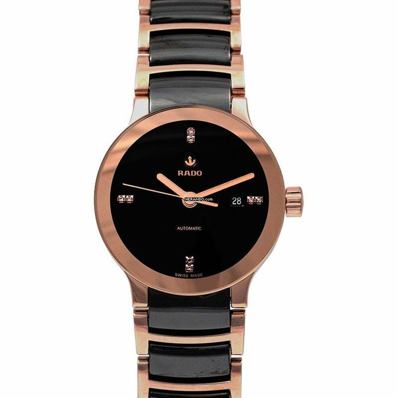  Rado Centrix R30183712 - Centrix Automatic Diamonds Black Dial Ladies Watch </h1> 
