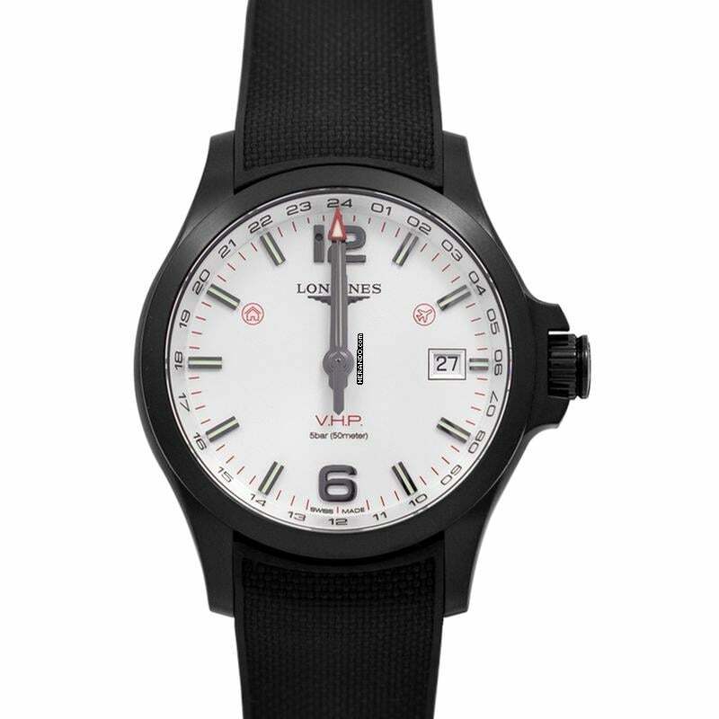  Longines Conquest L37282769 - Conquest VHP GMT Quartz Silver Dial Men's Watch </h1> 