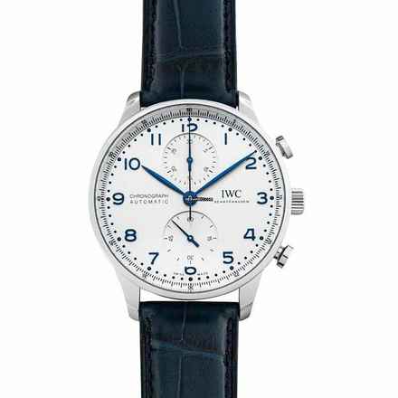  IWC Portugieser Chronograph IW371605 - Portugieser Automatic Chronograph Silver Dial Unisex Watch </h1> 