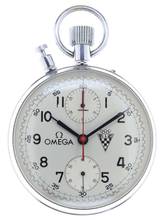 Thumbnail von Omega Taschenuhr Split Second Chronograph Rattrapante pocket watch made for the Automobile Club Firenze in Italy </h1>