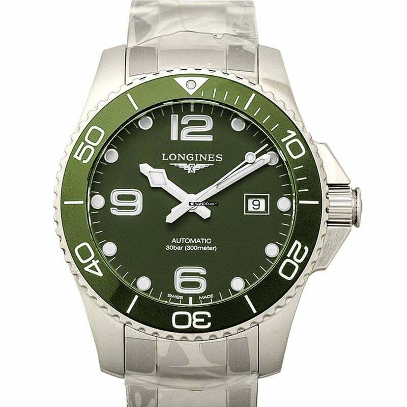  Longines HydroConquest L37824066 - HydroConquest Automatic Green Dial Men's Watch </h1> 