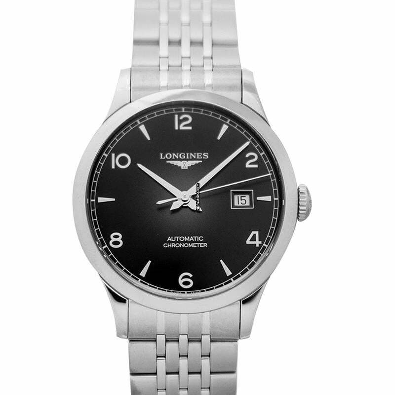  Longines Record L28214566 - Record Automatic Black Dial Men's Watch </h1> 