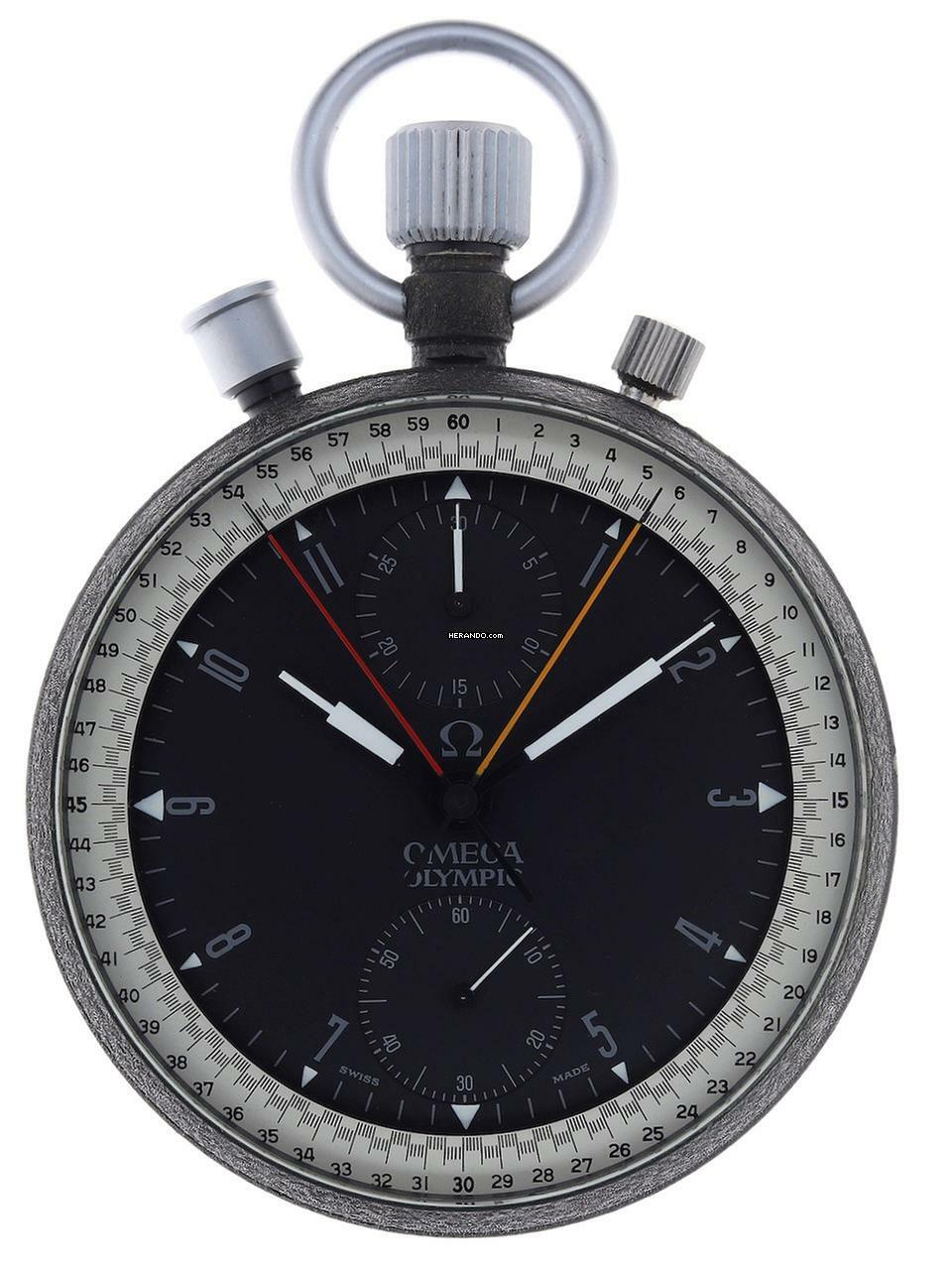  Omega Taschenuhr Gents manual wind Split Second Chronograph Rattrapante Olympic pocket watch  